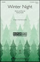 Winter Night Three-Part Mixed choral sheet music cover